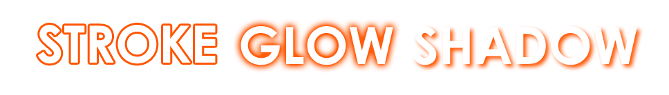 Stroke Glow Shadow Logo